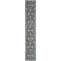Flowers First 2 ft. 2 in. x 12 ft. Vintage Persian Power Loomed Runner Rug, Turquoise & Multi Color FL1874452